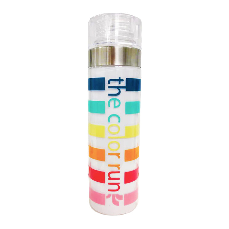 TCR Rainbow Stripe Water Bottle