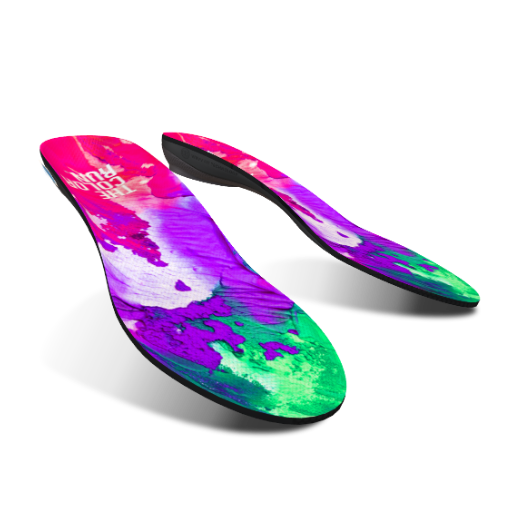FitMyFoot Custom Insoles | Pink & Purple Paint