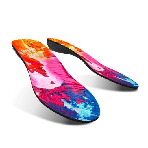 FitMyFoot Custom Insoles | Orange & Pink Paint