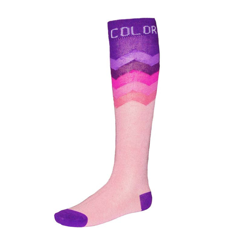 Chevron Purple Running Socks