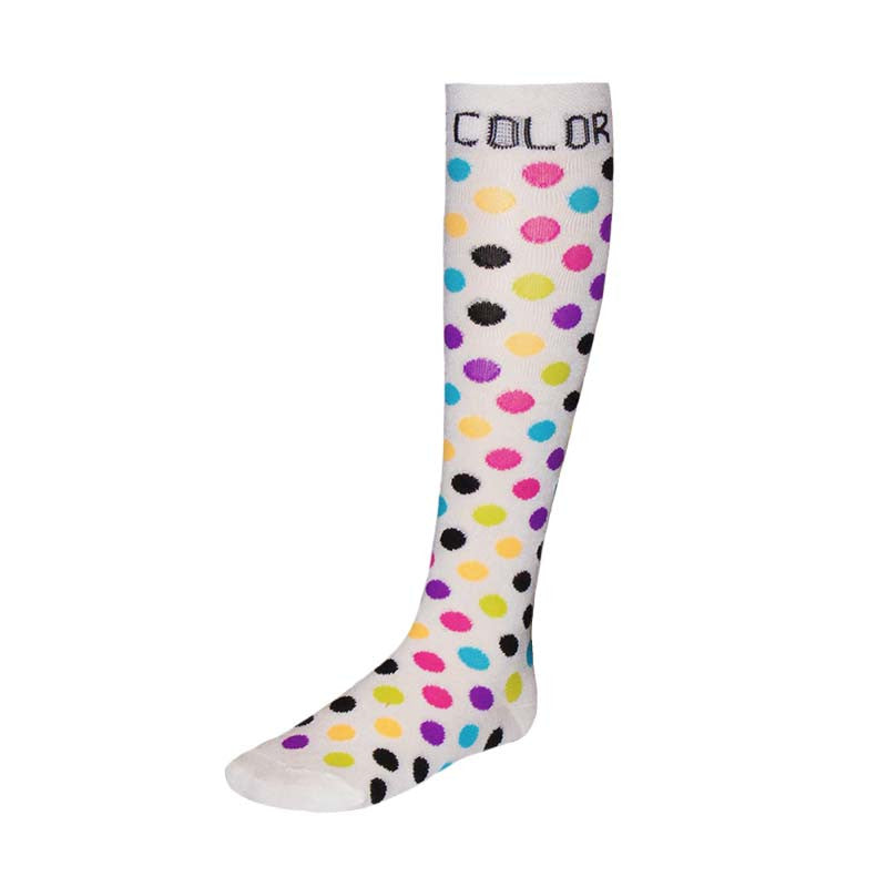 White Polka Dot Socks