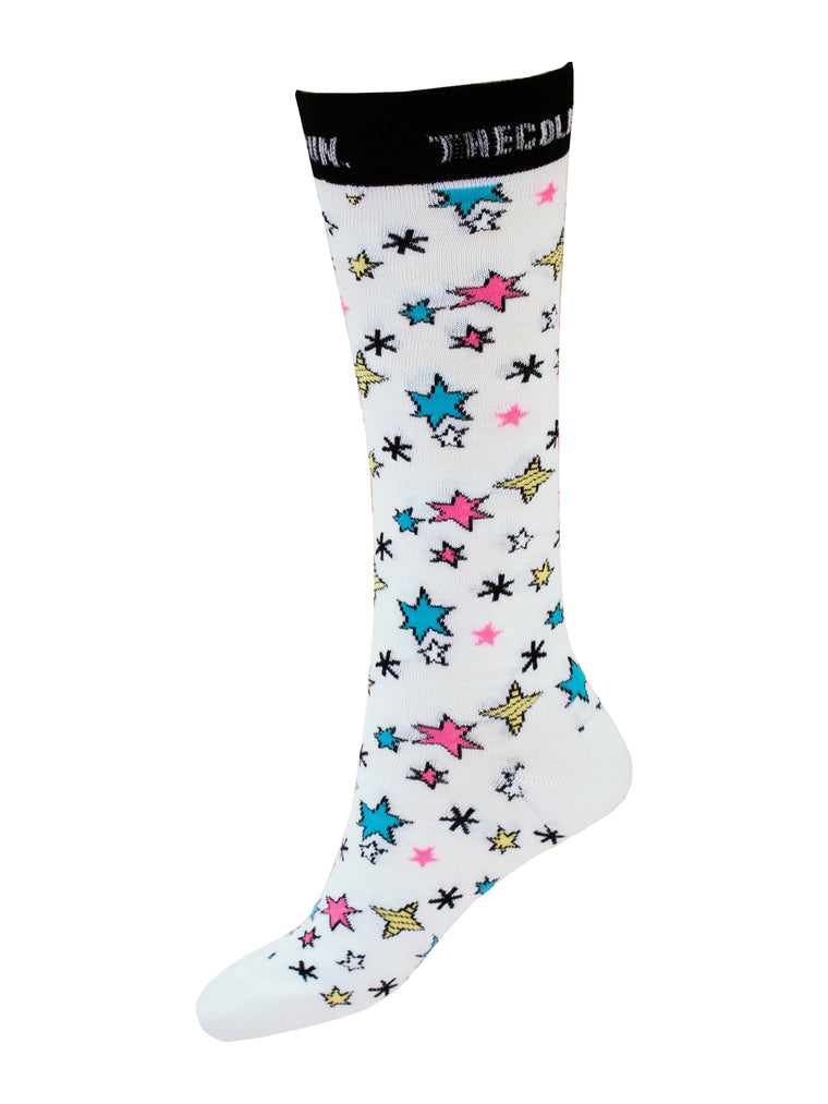 Wonky Star Socks